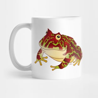 Red Ornate Pacman Frog Mug